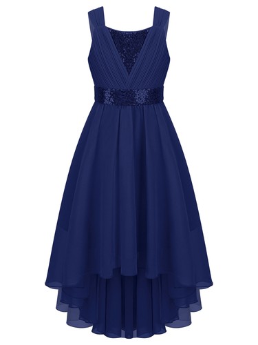 DE Mädchen Glitzer Festkleid Blumenmädchenkleider Prinzessin Kleider Partykleid - Bild 33 von 76