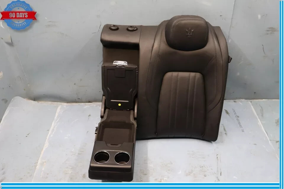 14-17 Maserati Ghibli Rear Left Top Upper Seat Cushion Cover Assembly Black OEM