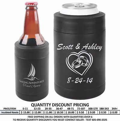 custom metal beer koozies