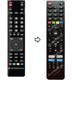 Télécommande Pour Téléviseur Chiq UGV43G5S-ESI / UGV55G5S-ESI - Neuf Sous Blister