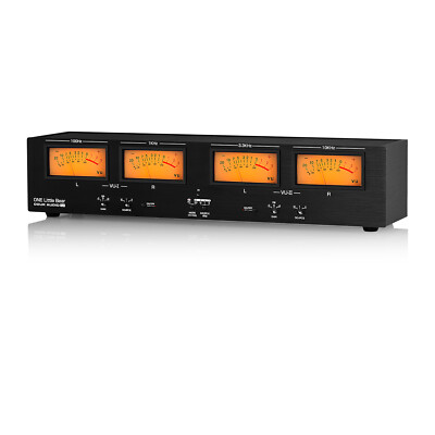 4-Zonen-RCA/XLR-Stereo-Audio-Umschaltbox analogem VU-Meter-Audioadapter Switcher