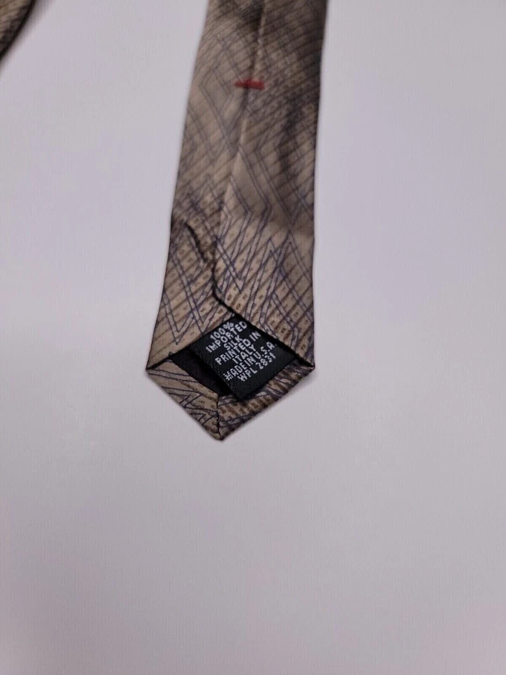 Corbata formal Cambridge Classics para hombre 58"Lx3,75"W corbata de cuello marrón Foto 4 de 4