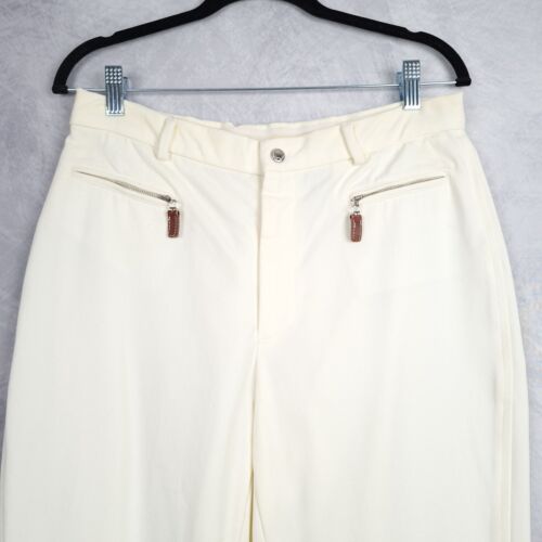 Ralph Lauren Black Label Equestrian Jodhpur Riding Pants Women 12 White Breeches - Picture 2 of 24