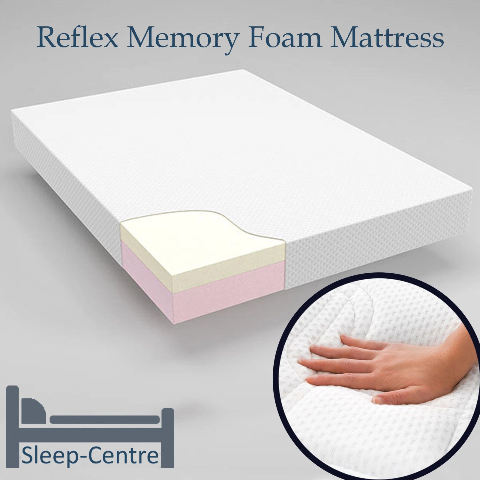 LAVISH NEW 4FT6 DOUBLE VISCO MEMORY FOAM MATTRESS WITH WASHABLE COOLTOUCH COVER