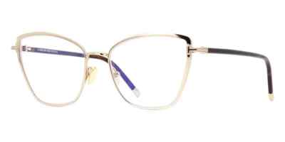 Tom Ford TF5740-B 028 Gold Metal Cat Eye Optical Eyeglasses Frame 54-17-140 *