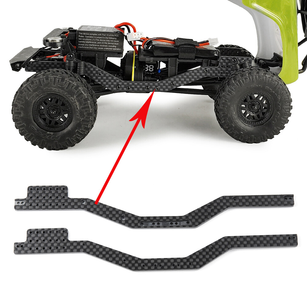For 1/24 RC Car Axial SCX24 90081 Carbon fiber Chassis Frame Rails