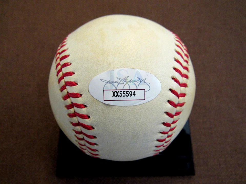 EDD ROUSH 2 X BATTING CHAMP REDS GIANTS HOF SIGNED AUTO MACPHAIL GU BASEBALL JSA - Image 3 of 4
