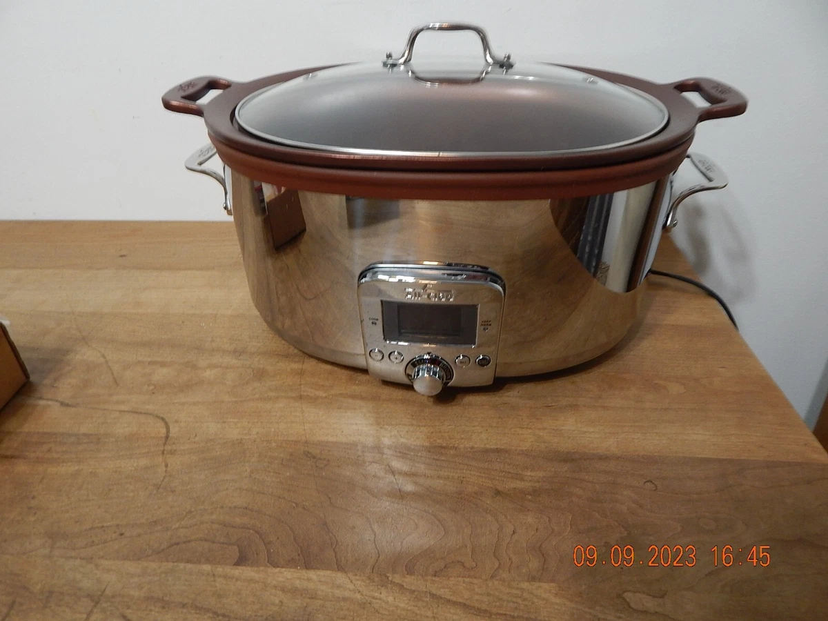 Deal AllClad Stainless Steel 7Quart Deluxe Slow Cooker with