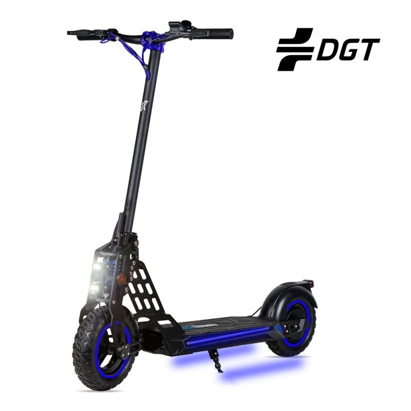 Patinete electrico plegable Ecoxtrem Bison 800w bateria homologado DGT negro