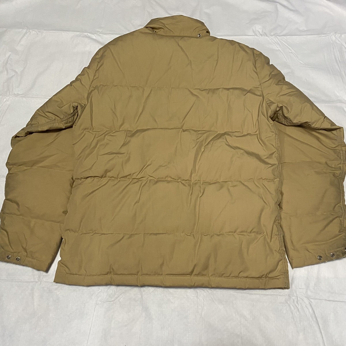 Vintage 70s 80s THE NORTH FACE Brown Label Tan Blue Parka Down 
