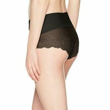 SPANX Women's Undie-Tectable Lace Hi-Hipster Panty, Black, Small