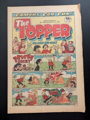 Topper Comic No 1566, February 5th 1983, Tricky Dicky, Birthday Issue
