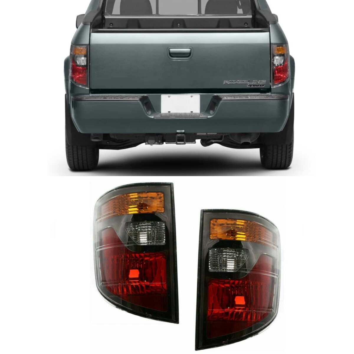 For 2006 - 2008 Honda Ridgeline Tail Light Driver & Passenger Side