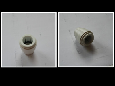 SchnellSteck Verschluss Kappen 15mm für Wasserrohre aus Plastik oder auch Kupfer