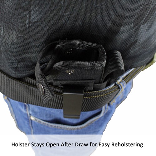 Tactical Right/Left Hand IWB/OWB Gun Holster Waist Belt & Single Magazine Pouch - Picture 6 of 13