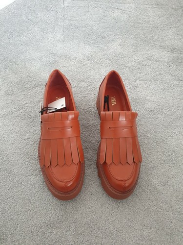 Zara FLAT TRACK Mocassini Suola Antiscivolo Misura UK 5 EUR 38 NUOVO CON  ETICHETTA | eBay