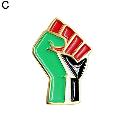 1-20*Palestine Flag Colour Fist Metal Badge-Pin Lapel Flag Badges Free Pales丨UK - Picture 18 of 18