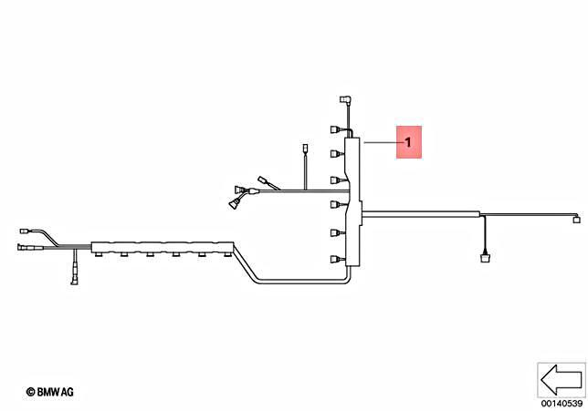 Genuine BMW E60 E61 E63 E64 Wiring Harness Injection Valve 