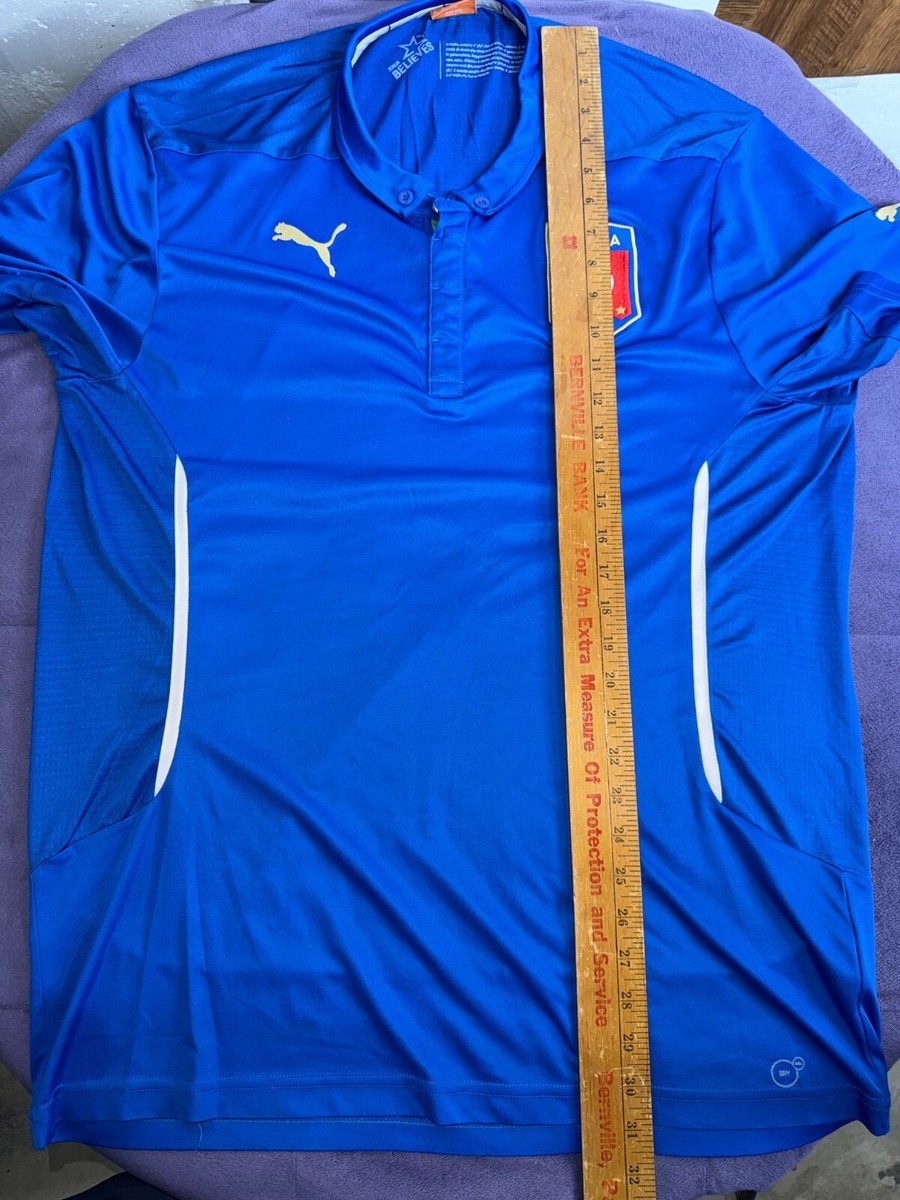 【正規品】2014 イタリア代表 ホームユニフォーム Puma製 海外M 日本L PUMA イタリア代表 2014 ユニフォーム ホーム 長袖 レプリカ