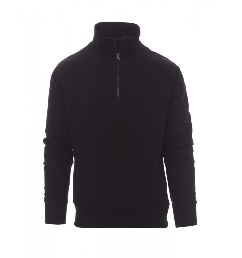Payper CANADA Felpa In Cotone da Uomo Mezza Zip Trekking Lavoro Sport Nero