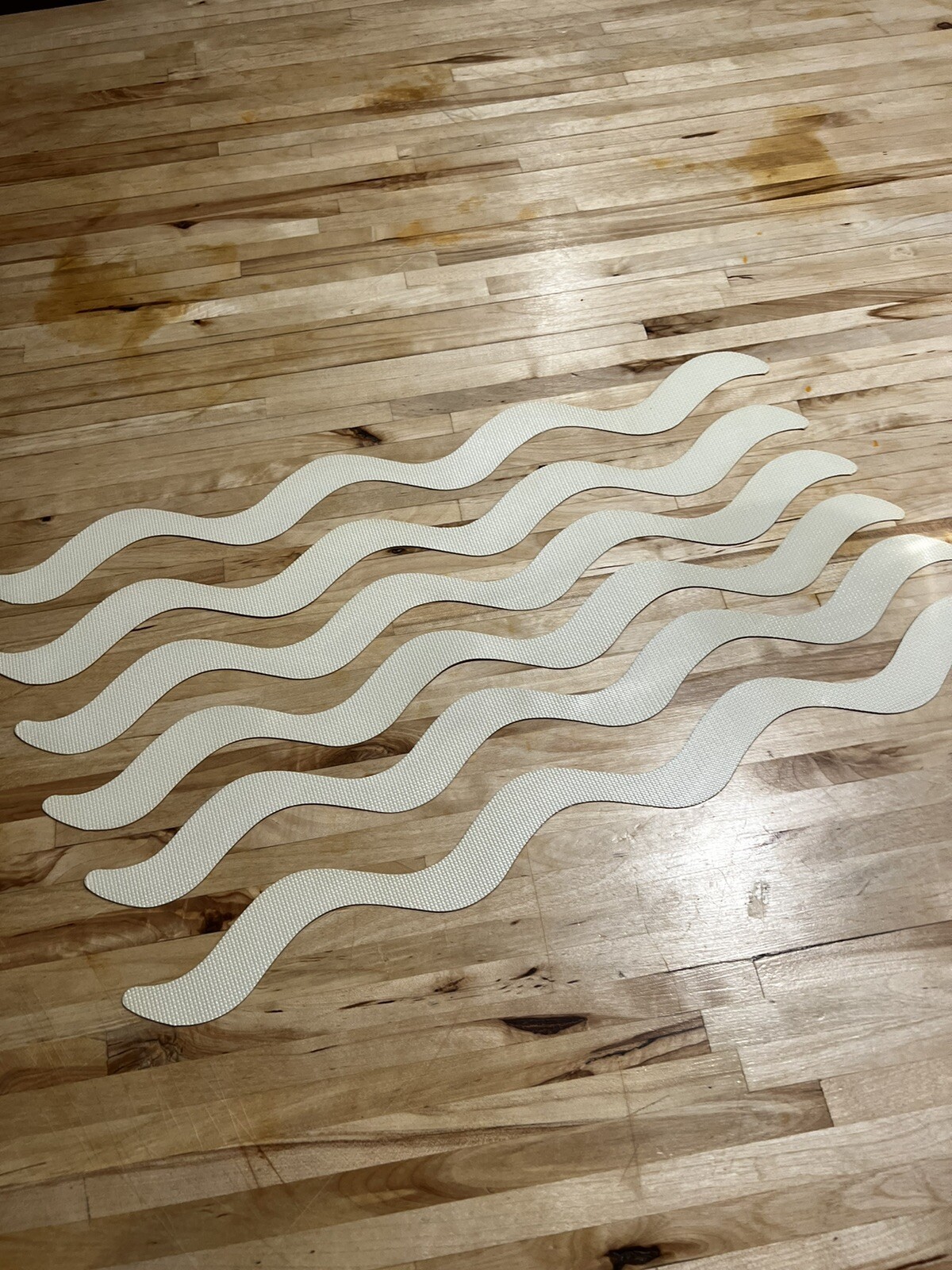 VINTAGE Bathtub Appliques SEARS BRAND WaveTread Winter White 1970s