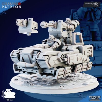 1x Siderum Knights Explorer ATV Ghamak für Primaris Invader Quad Marine