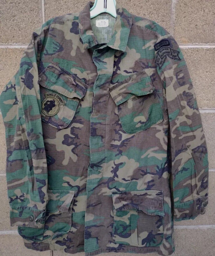Vietnam War 75th Ranger Regiment Patched ERDL Tropical