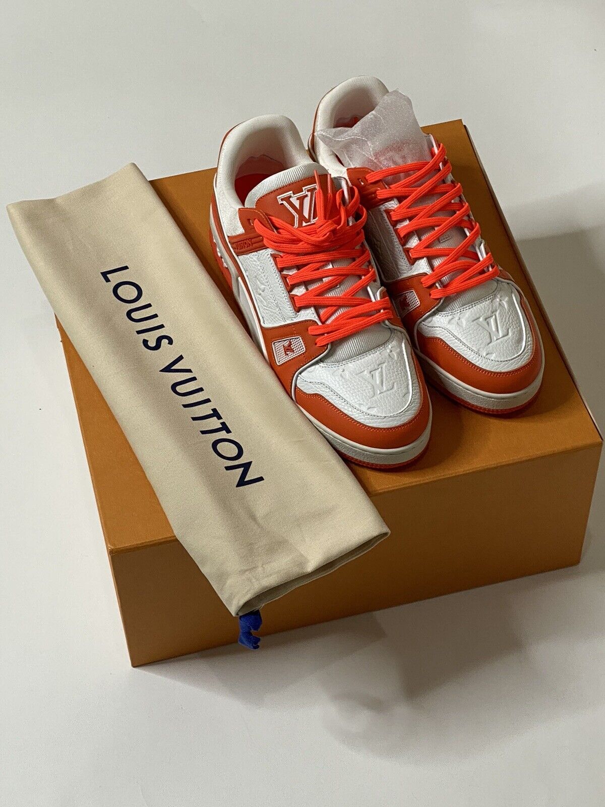 louis vuitton orange sneakers