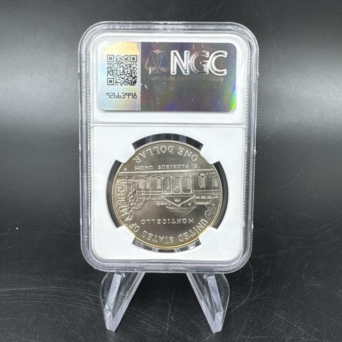 1993-P Thomas Jefferson Commemorative Dollar MS69 NGC Brown Label - Picture 4 of 4