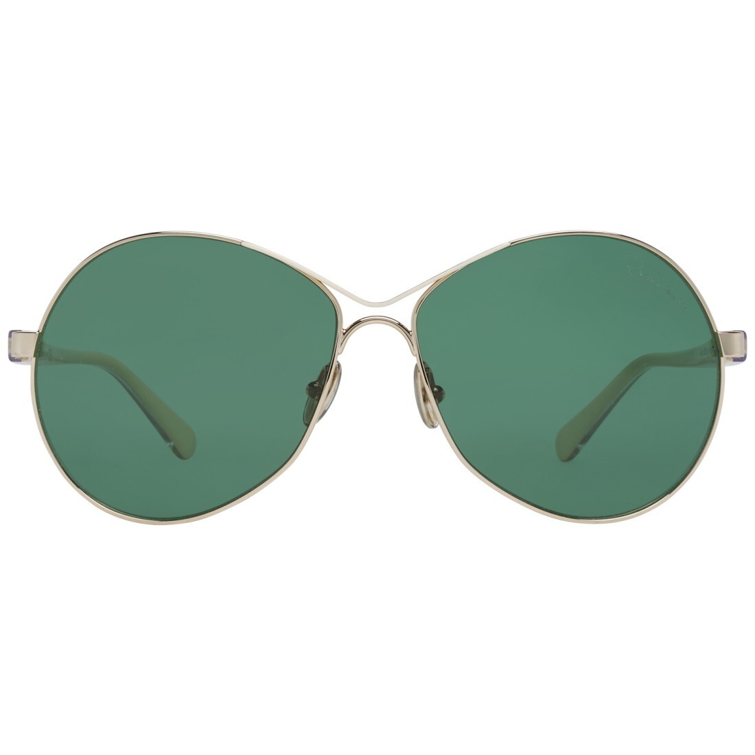 Roberto Cavalli RC1138 32N Круглые солнцезащитные очки-авиаторы из белого золота с металлическими вставками 60-14-140 27190₽