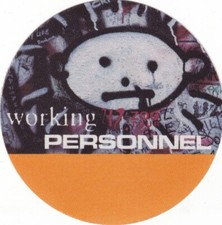 U2 ZOO TV TOUR 1992 WORKING PERSONNEL Pass Orange ( ORIGINAL OTTO PASS ) RARE !