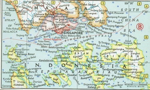 1961-5 May Vintage Original Map SE SOUTHEAST ASIA National Geographic Map (555) - Picture 5 of 6