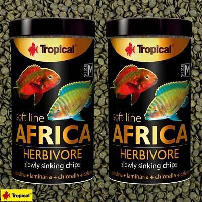 Tropical Soft Line Africa Herbivore Size M 2x250ml Aquarium Fischfutter Sparpack