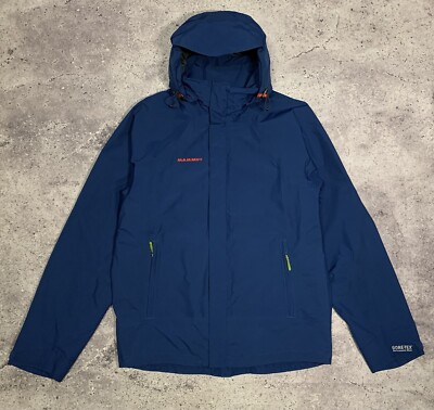 Mammut マウンテンパーカー 青　Gore-tex Mammut（マウンテンパーカー ・ ブルー・ネイビー/青色系）のフリマ