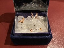 NEU OVP Steinbock Glasfigur im Samtetui, Sternzeichen, Sammelfigur, Geschenk RAR