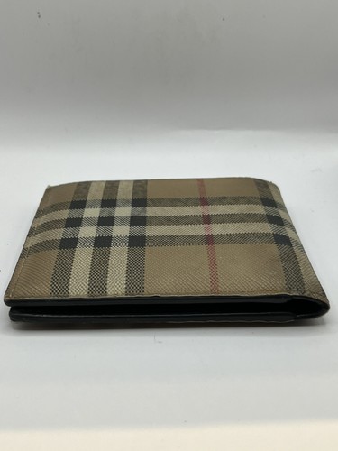 Burberry Herren Karo Doppelfaltung Leder Geldbörse Archive Beige Authentisch - Bild 8 von 12