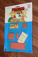 1970's NEW No. 40440 Hanger PRINT YOUR OWN NEWSPAPER PRINTING SET Hong Kong toy