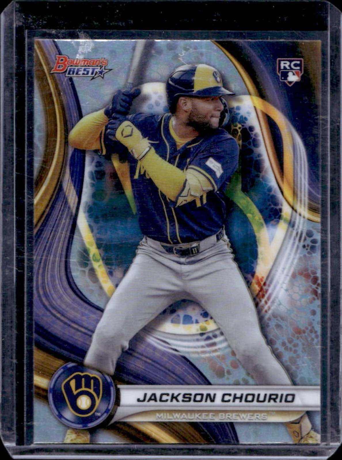 2024 Bowman's Best Jackson Chourio RC Refractor Rookie #38 Brewers