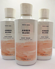 Bath  Body Works Amber Blush Body Wash 10 oz x3