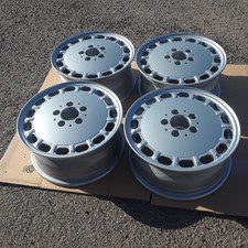 Set 4 Powdercoated Mercedes W126 15 x 6.5" Rims Wheels 420 560 SEL 300 SDL SE