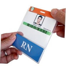 RN BadgeBottom Horizontal RN Badge Buddy  RN Badge Holder 1 Single Rn Blue
