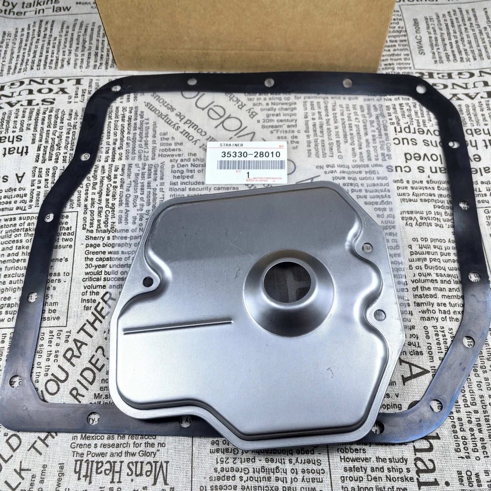 Filtro de transmisión OEM y junta de cárter para Toyota Rav4 Highlander Matrix XB Foto 2 de 2