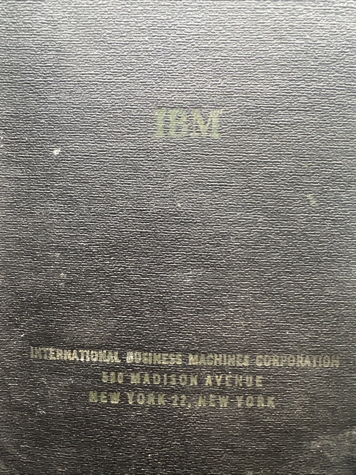 Vintage IBM 1948 Manual Of Instruction Customer Engineering Codes Book RARE - Image 2 of 4
