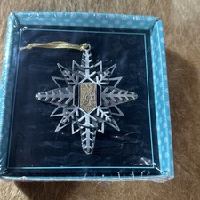 Looney Tunes Ornament USPS 1997 Pewter Bugs Bunny Snowflake Made in USA 32 Cent