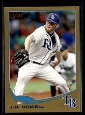 2013 Topps Gold J.P. Howell 0610/2013 Tampa Bay Rays #65