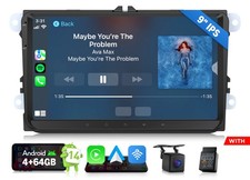 OBD+Car Radio For VW Transporter T5 T5.1 Android 14 4+64G DSP GPS Stereo WiFi 9"