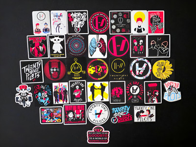 Twenty One Pilots Inspired Stickers Blurryface Ned Alternative Rock Vinyl Decals