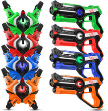 Laser Tag, Laser Tag Guns Set of 4 with Vests, Infrared Lazer Tags Game, Lazer T