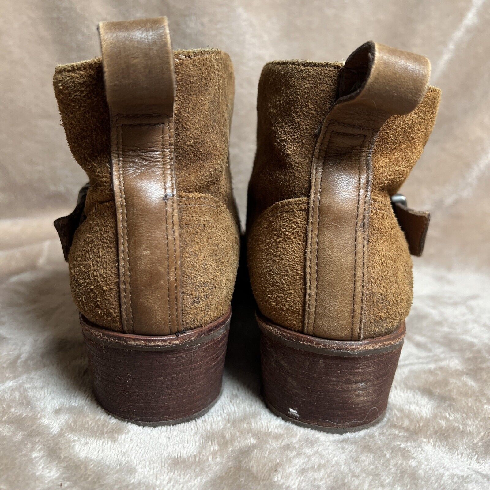 UGG Australia Wright Belted Boot Brown Suede Leat… - image 4