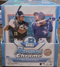 2021 Bowman Chrome Factory Sealed Master Hobby Box 2 Chrome Autographs 